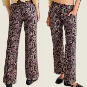 Free People Walker Relaxed Jacquard Pants